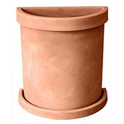 jardiniere demi-cercle - terre de sienne - puur